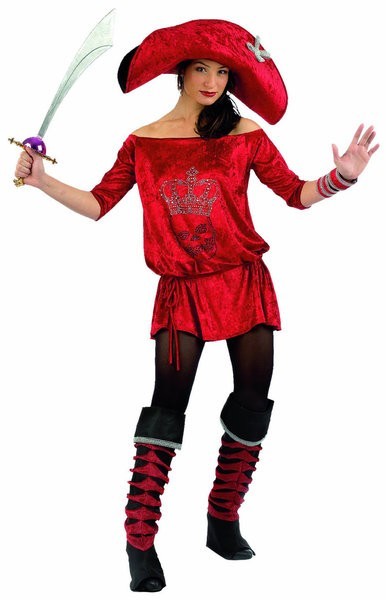 Disfraz Lolita Pirata Rojo