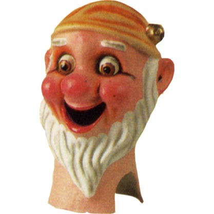 Cabezudo Enanito Barba Torcida 70 cm.