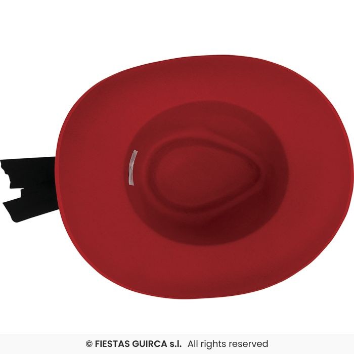Sombrero Mosquetero Rojo