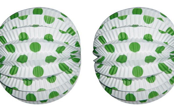Farol Andaluz Blanco Lunares Verdes