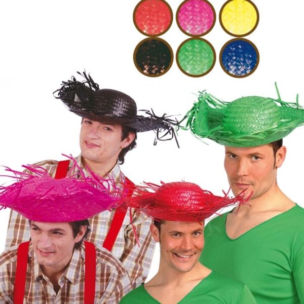 Sombrero de Paja de Colores