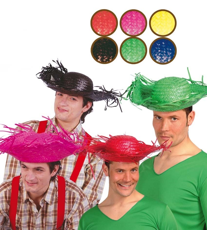 Sombrero de Paja de Colores