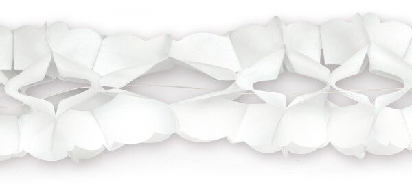 Guirnalda de papel blanca