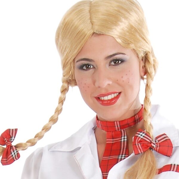 Peluca Trenzas Rubia