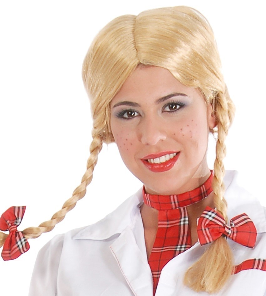 Peluca Trenzas Rubia