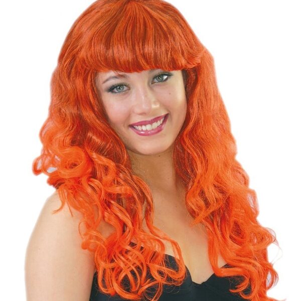 Peluca Mechas Naranja