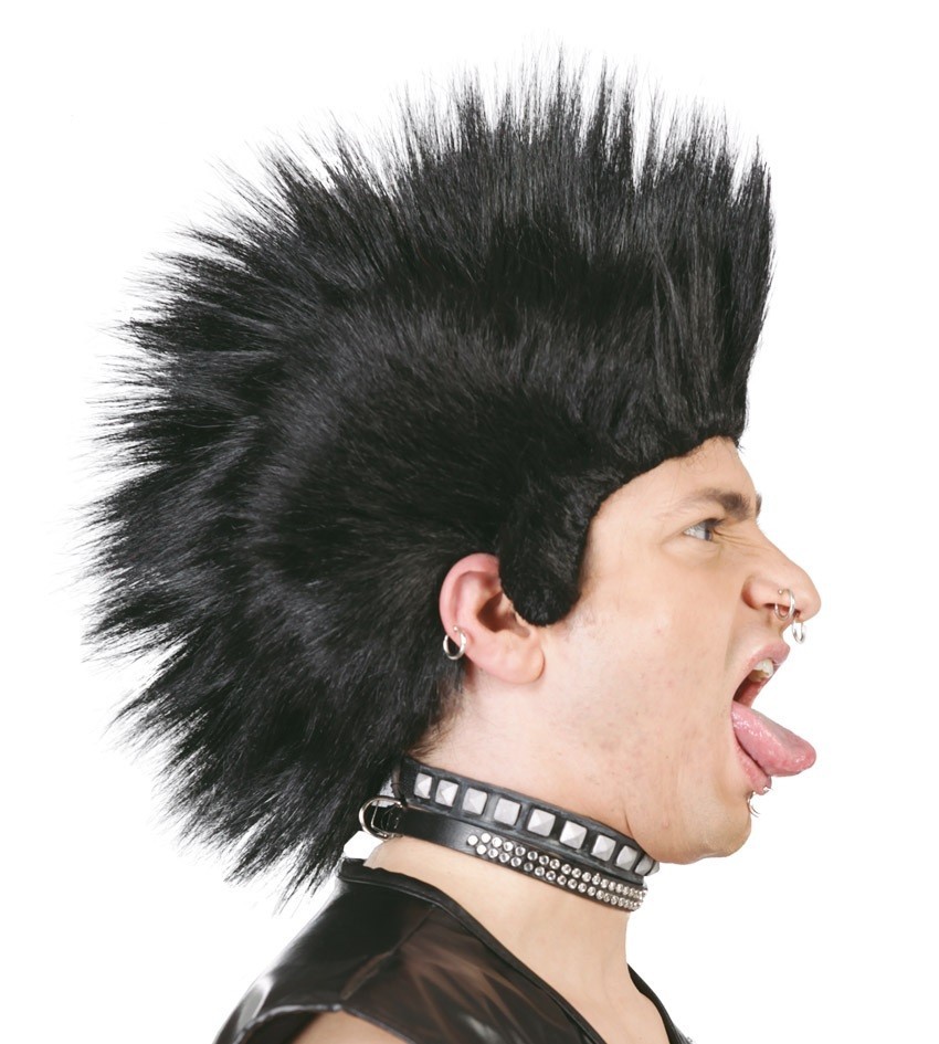 Peluca Punk Negra