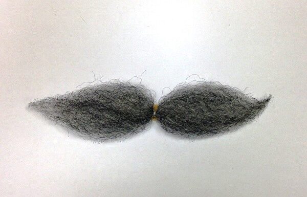 Bigote Mostacho Gris