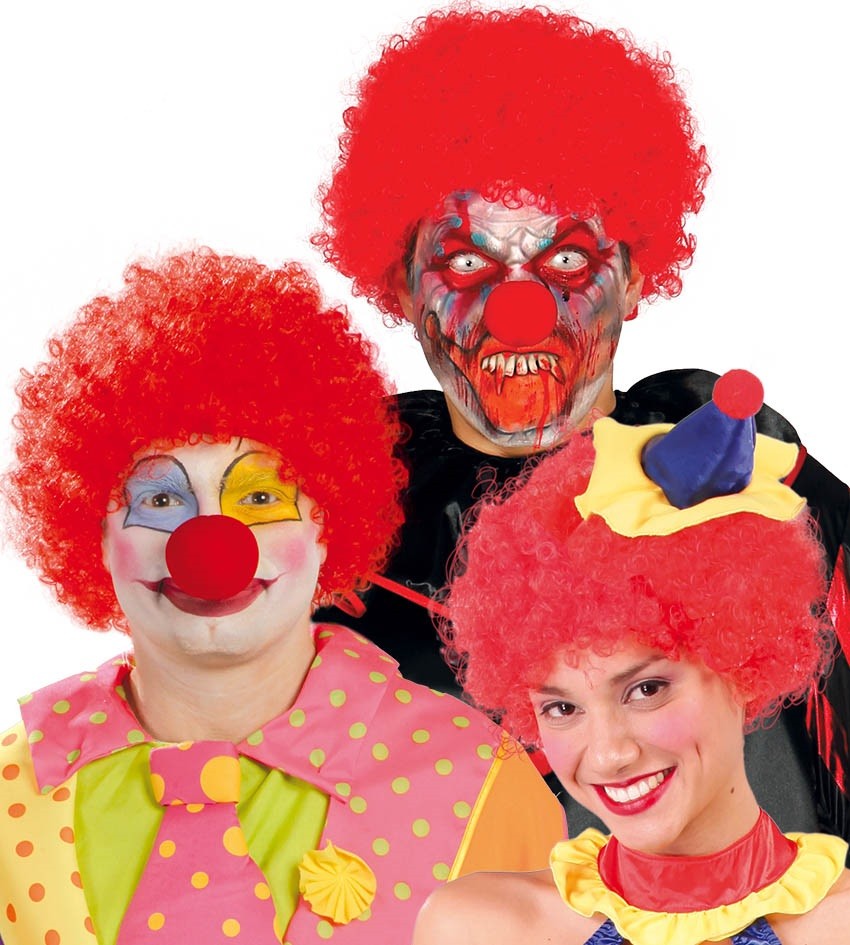 Peluca Payaso Roja