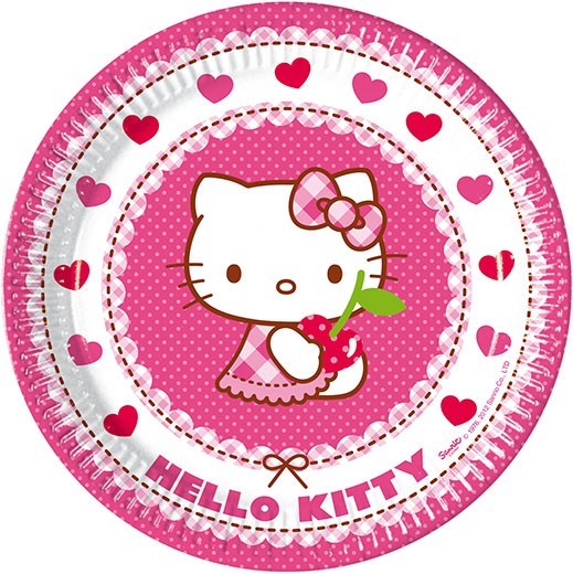 Platos Cumpleaños Hello Kitty
