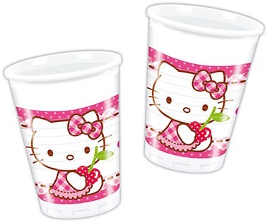 Vasos cumpleaños Hello Kitty