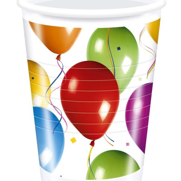 Vasos Cumpleaños de Globos