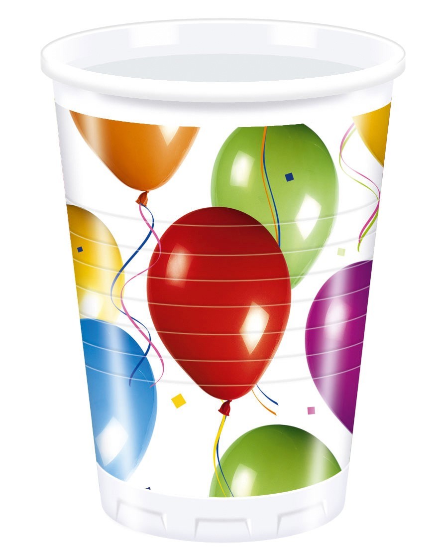 Vasos Cumpleaños de Globos