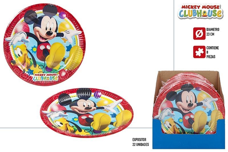 Platos cumpleaños Mickey