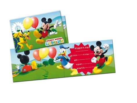 Invitaciones cumpleaños de Mickey