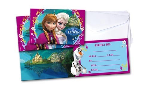 Invitaciones de cumpleaños de Frozen