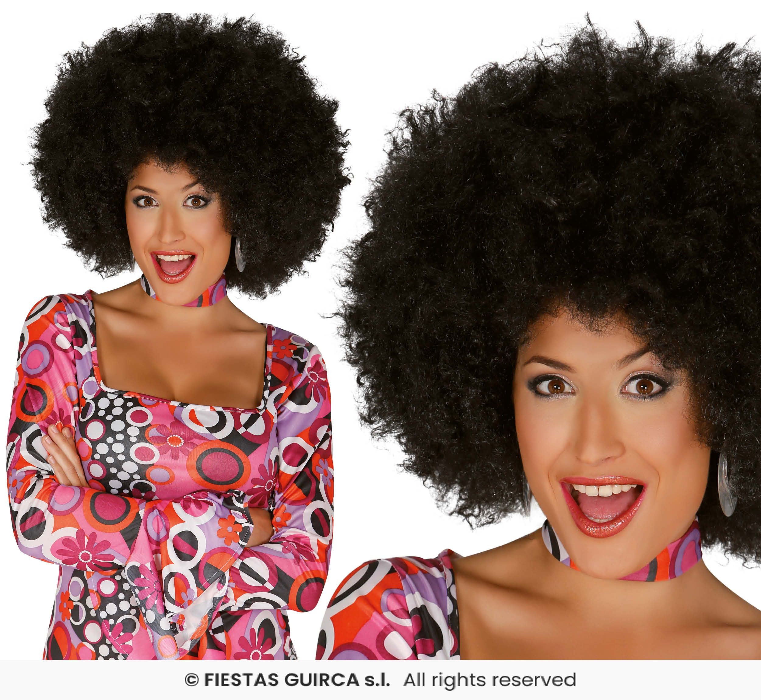 Peluca Afro Negra