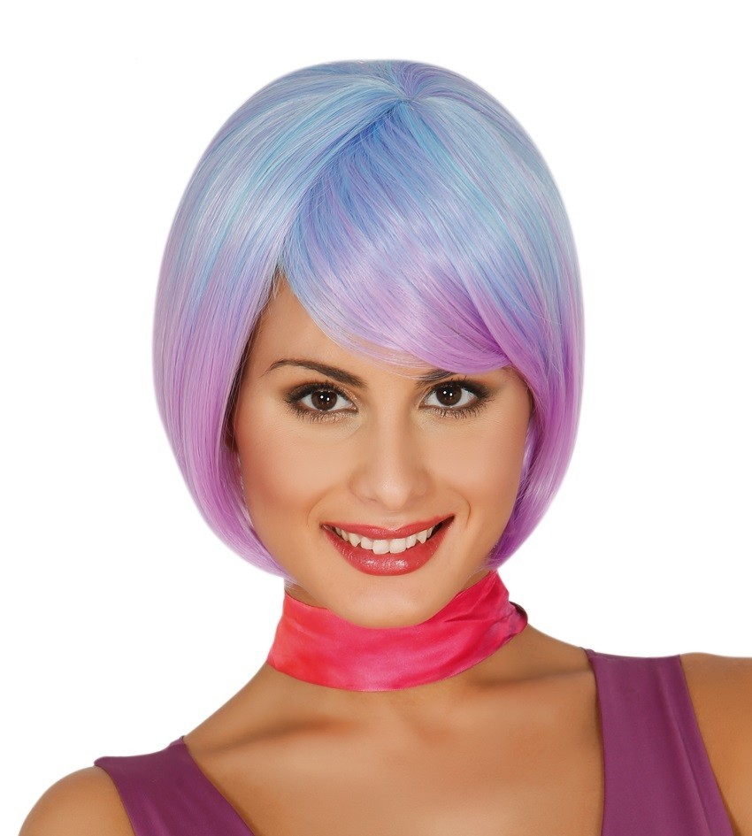 Peluca Melena Azul