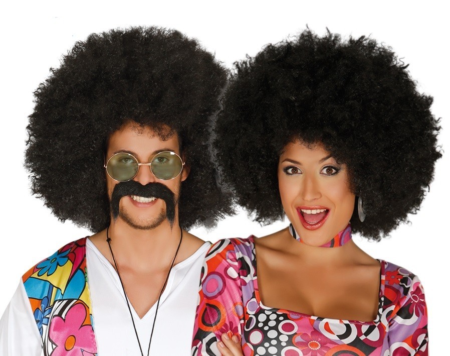 Peluca Afro Negra