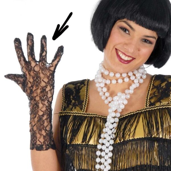 Guantes Calados Negros