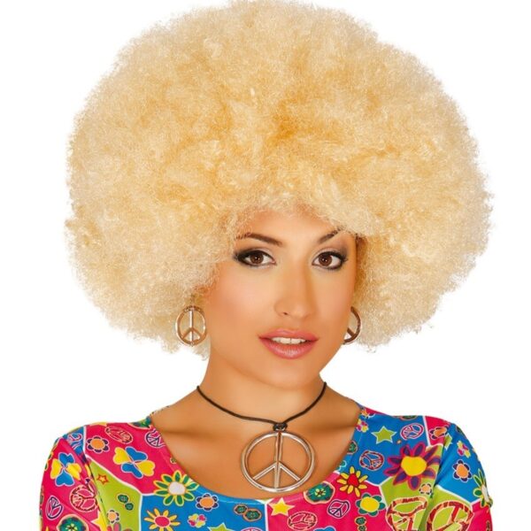 Peluca Afro Rubia
