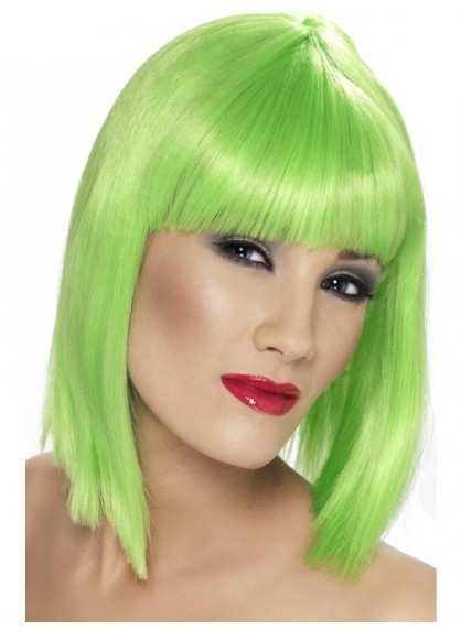 Peluca corta Verde Extra