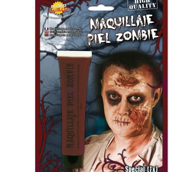 Maquillaje Piel Zombie Rojo