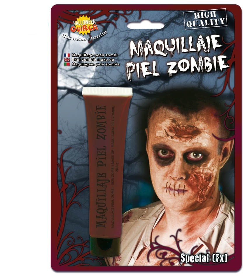 Maquillaje Piel Zombie Rojo