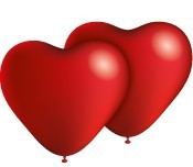 Bolsa de Globos de Corazon