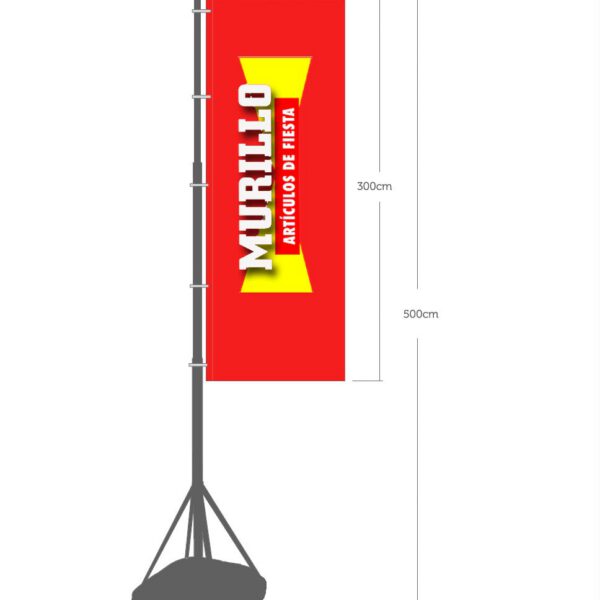 Bandera publicitaria modelo base