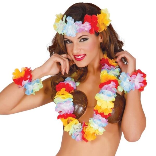 Conjunto Hawaiano multicolor