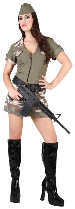Disfraz de Chica Militar