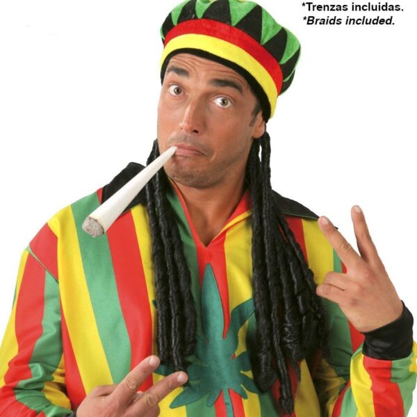 Gorra Jamaicano con Trenzas