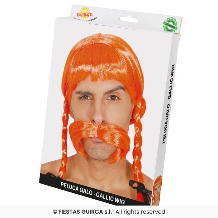Peluca Galo Naranja