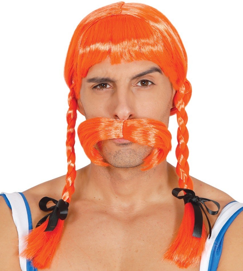 Peluca Galo Naranja