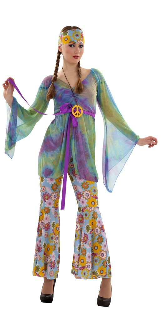 Disfraz de Hippie Mujer