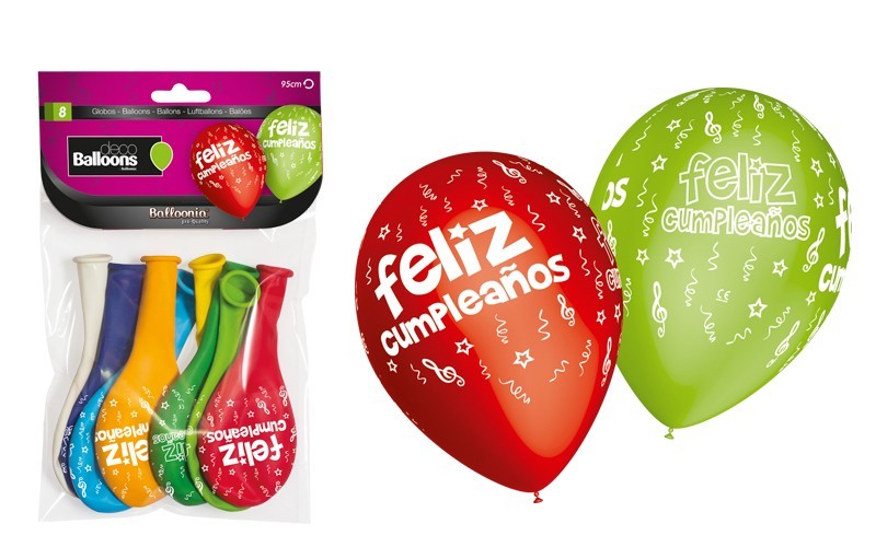 Globos Feliz Cumpleaños