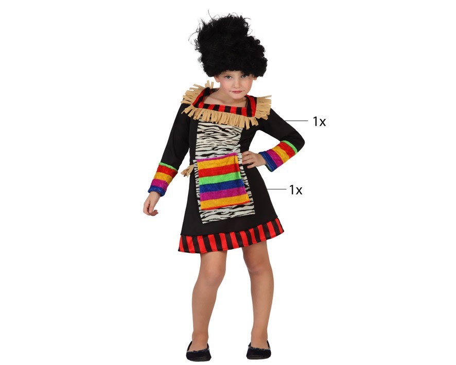 Disfraz de Zulu niña