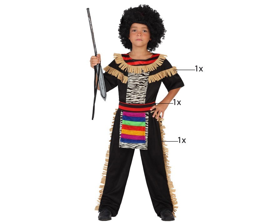 Disfraz de Zulu niño