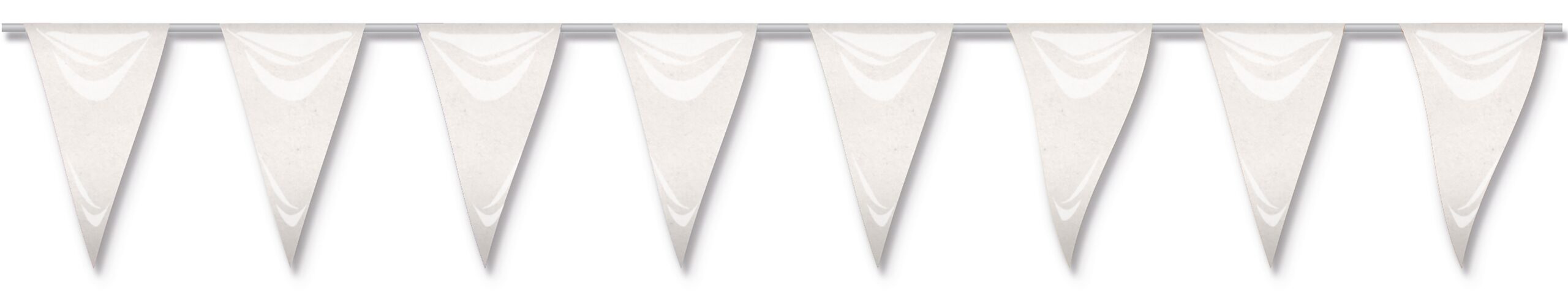 Gallardete plastico blanco