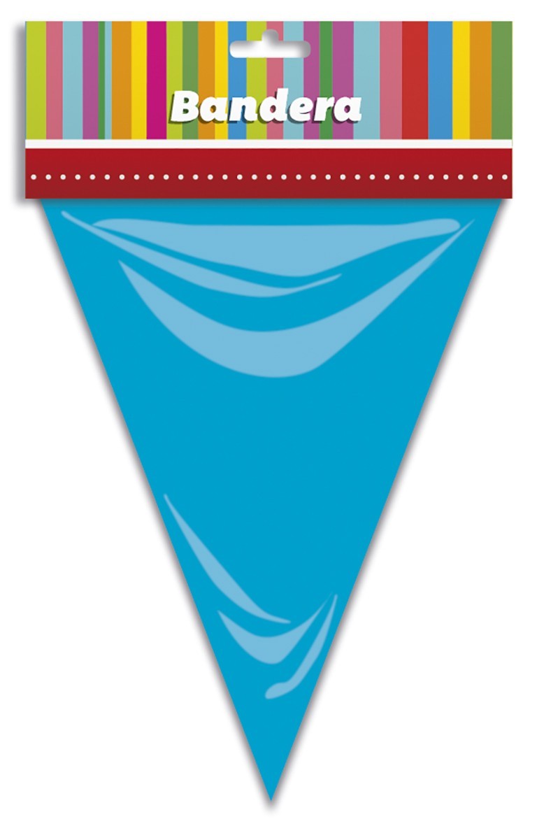 Bandera Triangular Azul