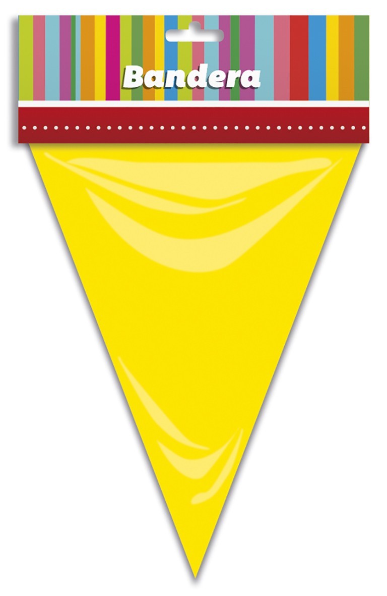 Bandera Triangular Amarillo