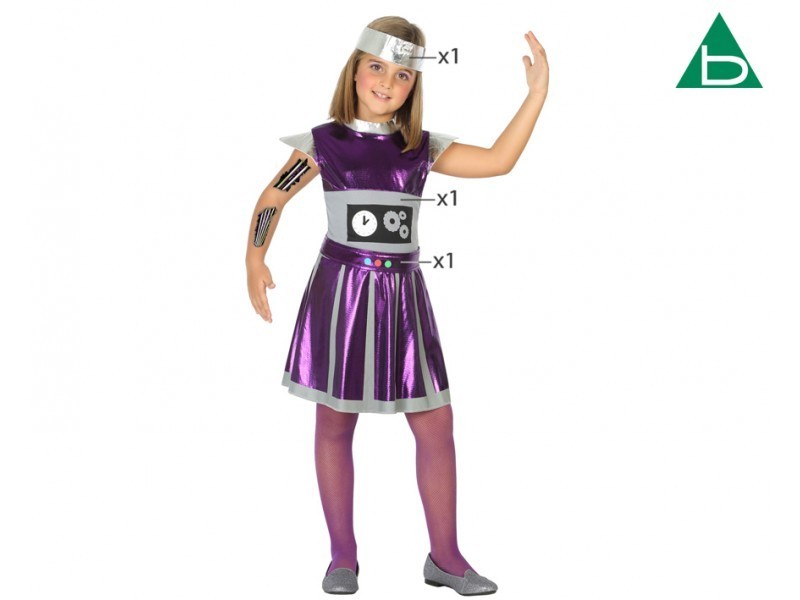 Disfraz de robot niña