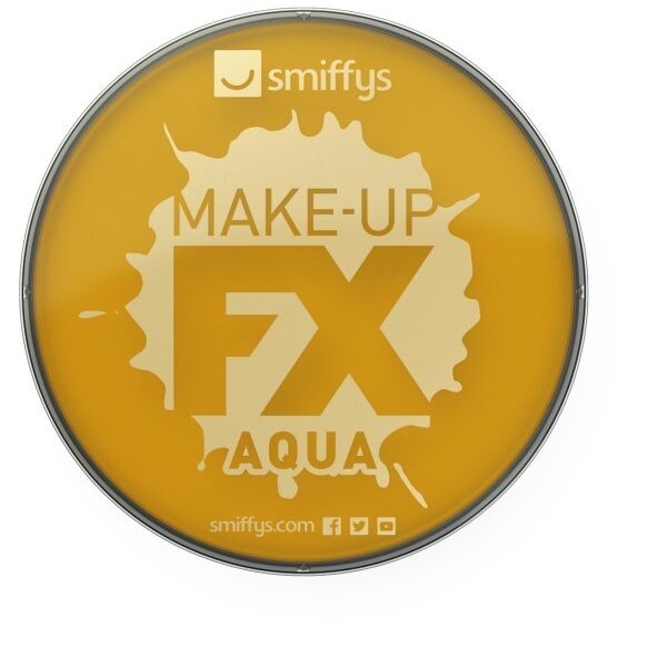 Maquillaje al agua oro