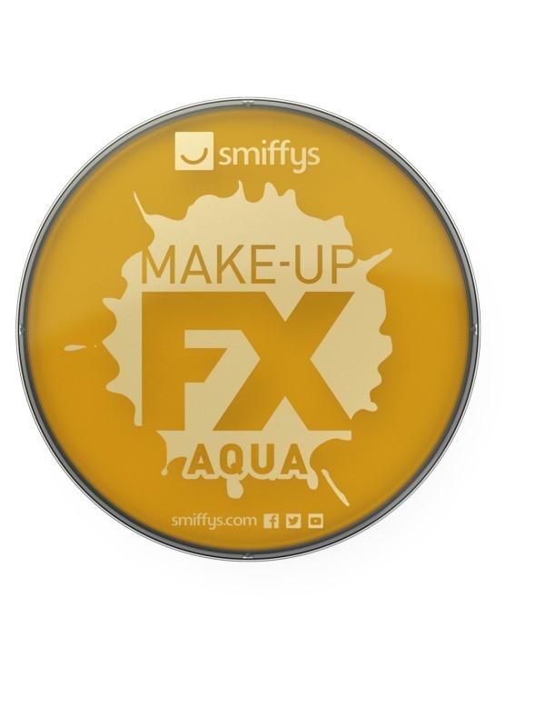 Maquillaje al agua oro