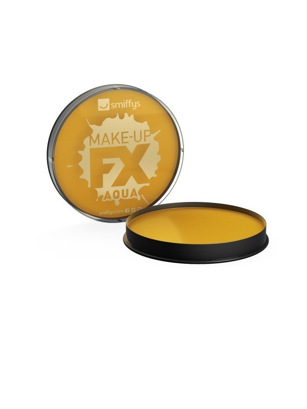 Maquillaje al agua oro