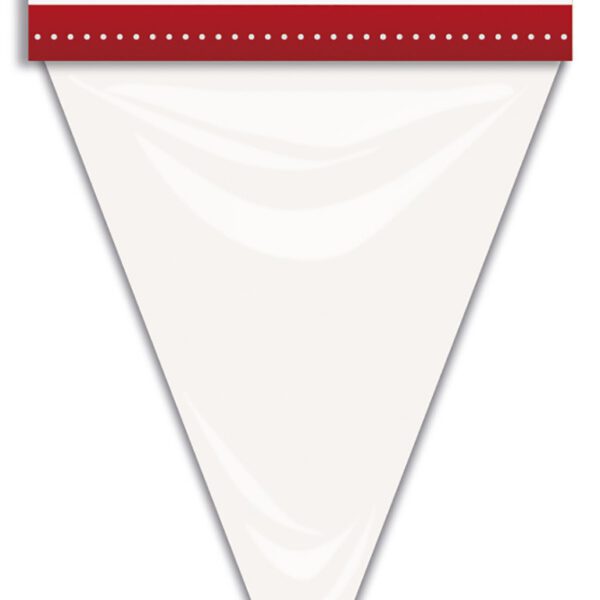 Bandera Triangular Blanca