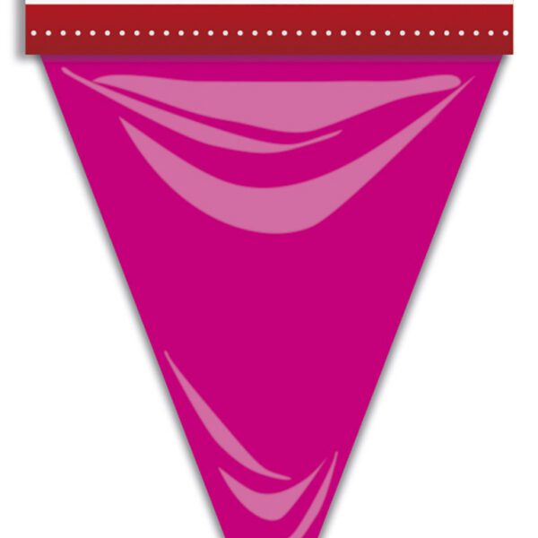 Bandera Triangular Rosa