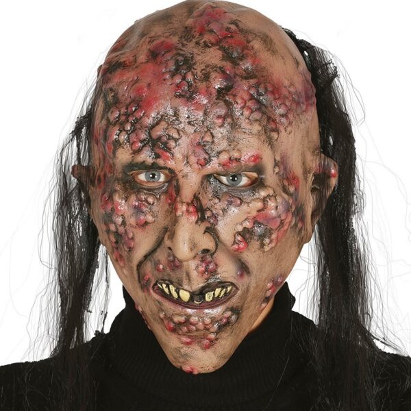Careta zombie con pelo
