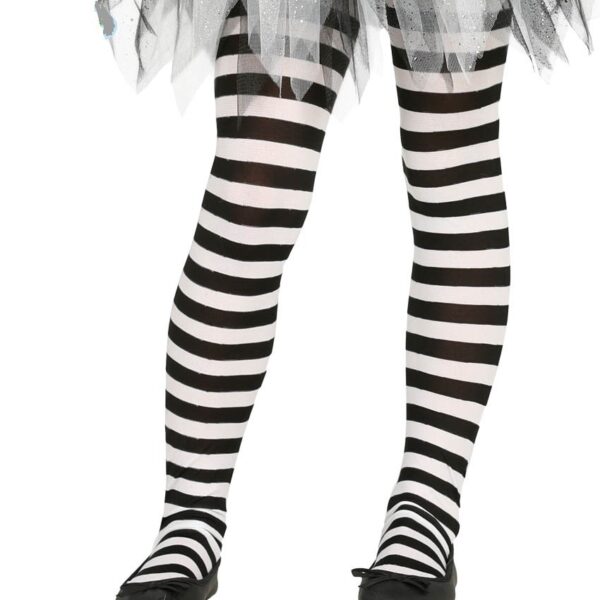 Pantys blancos con rayas